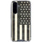 Black & White USA Flag Galaxy A36 5G Clear Case